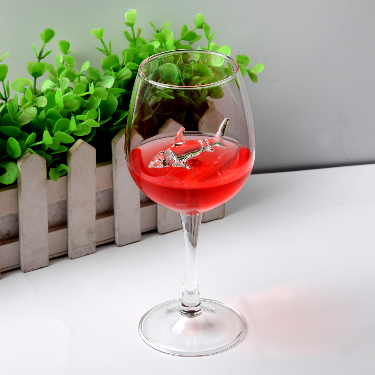 Brand New Shark Wine Glass Cup European Crystal Red Wine Cup Wedding Party Gift High Borosilicate Glass Cocktail Bar Decorating