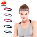 KoKossi 1PCS Weave Elastic Yoga Sweatband For Women Men Running Hair Bands Fitness Sweat Bands Sport Silicone anti-skid Headband