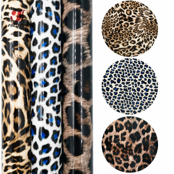 Leopard Pattern TPU Heat Transfer Vinyl Iron-on HTV Heat Press Cricut Film For T-Shirt Textiles Clothing Shoe Bag Sticker DIY