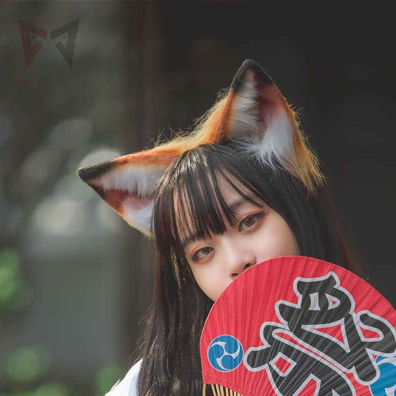 New Merchant Meat Spice Wolf Holo Cosplay Prop Tail Fox Wolve Ears Hairhoop Tail Custom Made For Party Game Costume Accessories