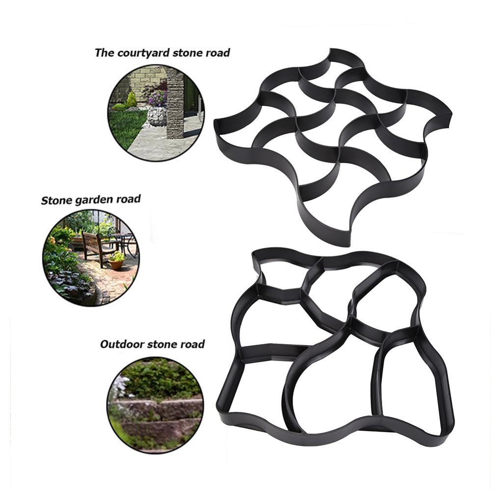 DIY Paving Cement Mould Courtyard Park Road Pavement Mold Path Maker Household Garden Supplies