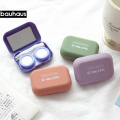 Frosted Mini Rubber Paint Square Contact Lens Case