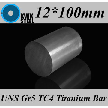 12*100mm Titanium Alloy Bar UNS Gr5 TC4 BT6 TAP6400 Titanium Ti Round Bars Industry or DIY Material Free Shipping