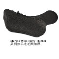 1 Pair Outdoor Sports 70%Merino Wool Thick Ski Socks Men's Socks Black Color