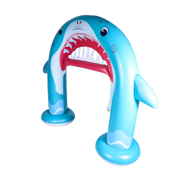  PVC Inflatable Shark Arch Sprinkler Inflatable Yard Sprinkler