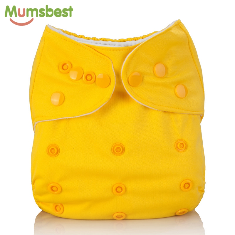 [Mumsbest] Wet Bag + 6 Diaper Washable Diapers Inserts Ecological Cloth Diapers Baby Nappy Infants Children Baby Nappies Stars