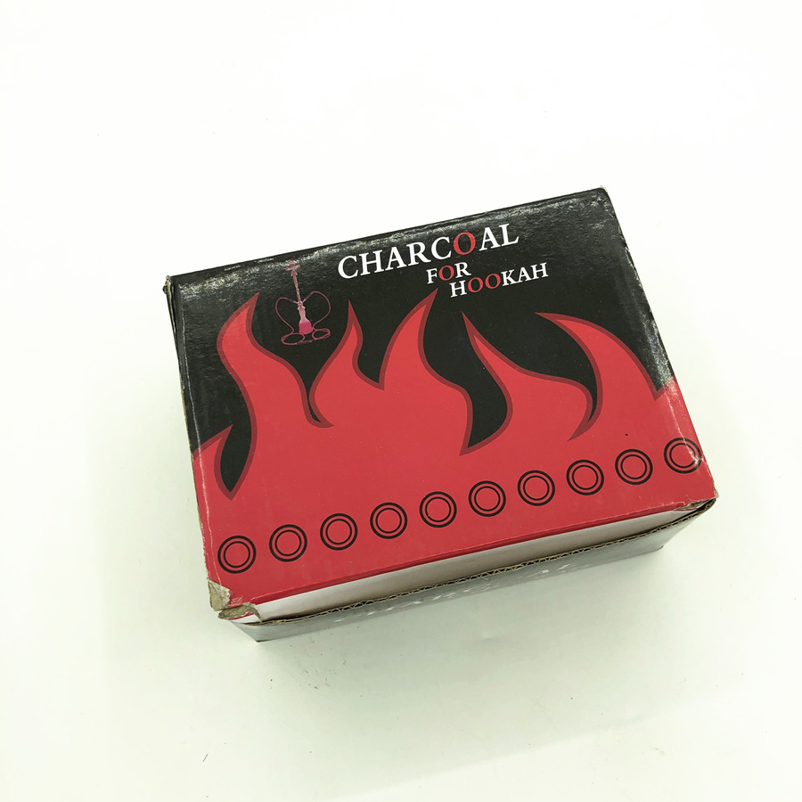 100Pcs/Box Coco NAKHLA coal Coconut Shisha Charcoal Hookah Accessories Burning Carbon Shisha Over 1hour Duration