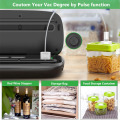 YTK Vacuum Sealer Best Fully Automatic Portable Household Food Wet Dry 220V110W Packaging Machine Sealing Include 5Pcs Bags Free