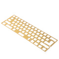 CNC 60% PVD Brass Plate Universal Positioning Board For GH60 60% Keyboard DIY Support ISO ANSI WKL