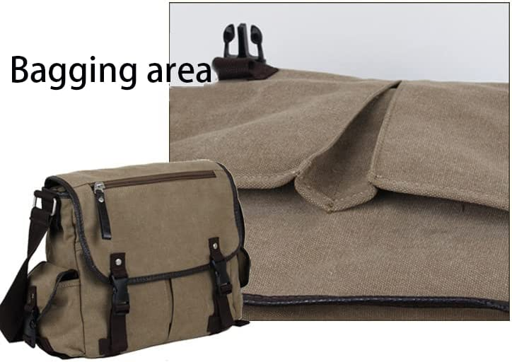 Vintage Men Messenger BagsWater Resistant Canavas Laptop Bag