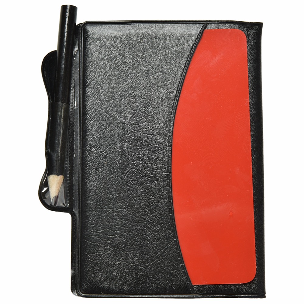 Useful Sport Football Soccer Referee Wallet Notebook with Red Card and Yellow Card