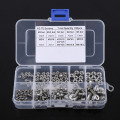 160Pcs/set M2 M2.5 M3 M4 M5 Pan Head Screws Nuts Assortment Kit Stainless Steel Cross Screws Hex Nut Fastener Hardware