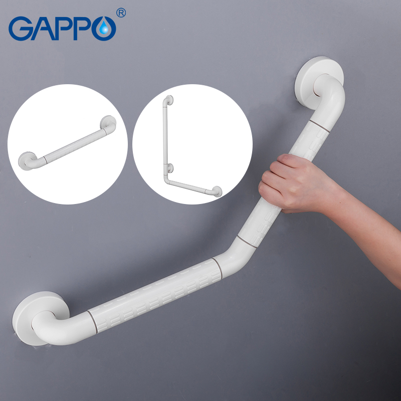 GAPPO Anti-slip Shower bathroom Grab Bar for elderly Plastic Grab Bar Handrail white Bathroom Railing Trapleuning Bathtub Access