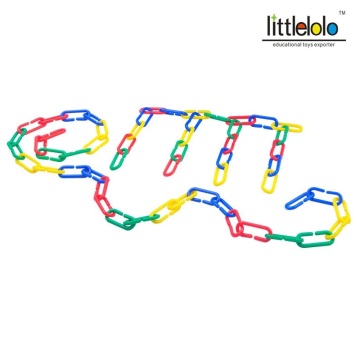 Baby early learning educational toy montessori N links chain ring 500pcs/set maths activities fine motor skills