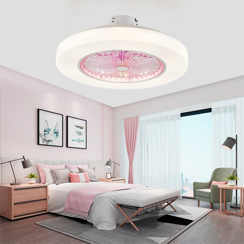 Modern Ceiling Fans With LED Lights dimming remote control ceiling fan lights Living room Bedroom 110V 220V enclosed ceiling fan