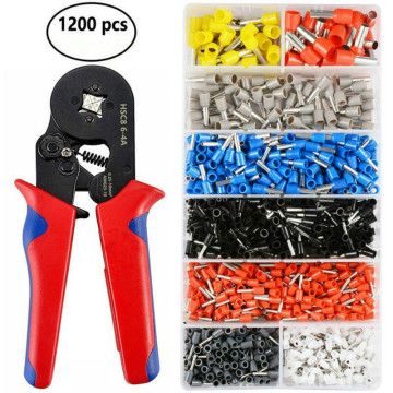 0.25-10mm Crimping Pliers With 1200pcs Wire Terminal Crimp Connector Wire Crimper Crimping Hand Tools Set Hsc8 6-4