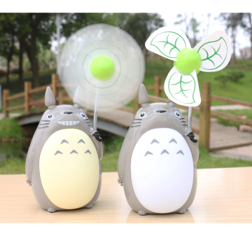 Cartoon Totoro Fan Lamp Led Night Light USB Reading Table Desk Lamps for Kids Gift Home Decor Novelty