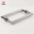 Wood door stainless steel right angle large handle