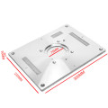 300mmX235mmX9.5mm Engraving Machine Flip Plate Aluminum Alloy Router Table Insert Plate with Lift Aids for Woodworking Bench