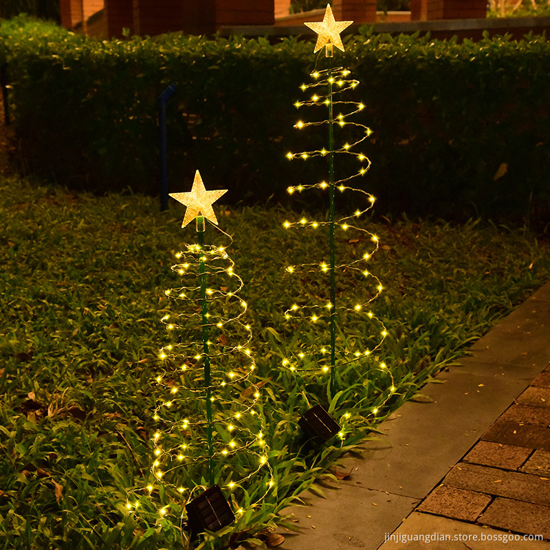 Solar Christmas Tree Light For Garden