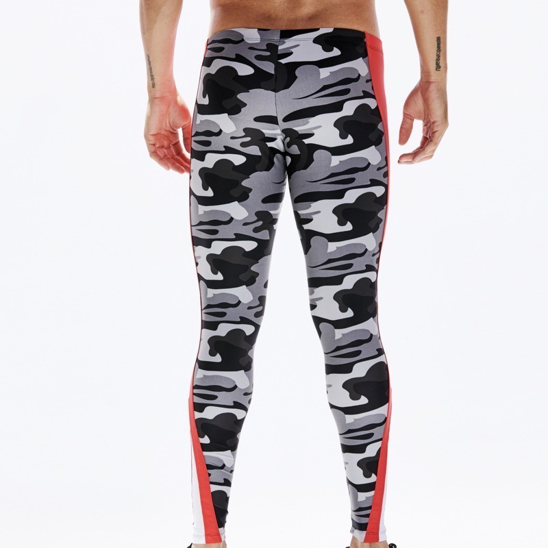 Camo Running Tights Men Compression Pants Mens Leggings Sport Workout Yoga Training Leggins Sportswear Tight Trousers For Man