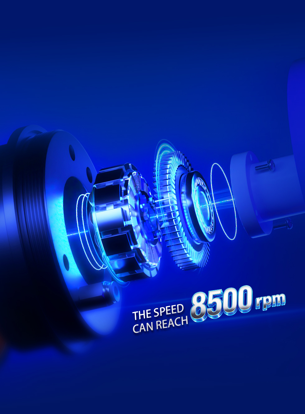 ES600 Sapphire Magnetic Spinning Powder Cup