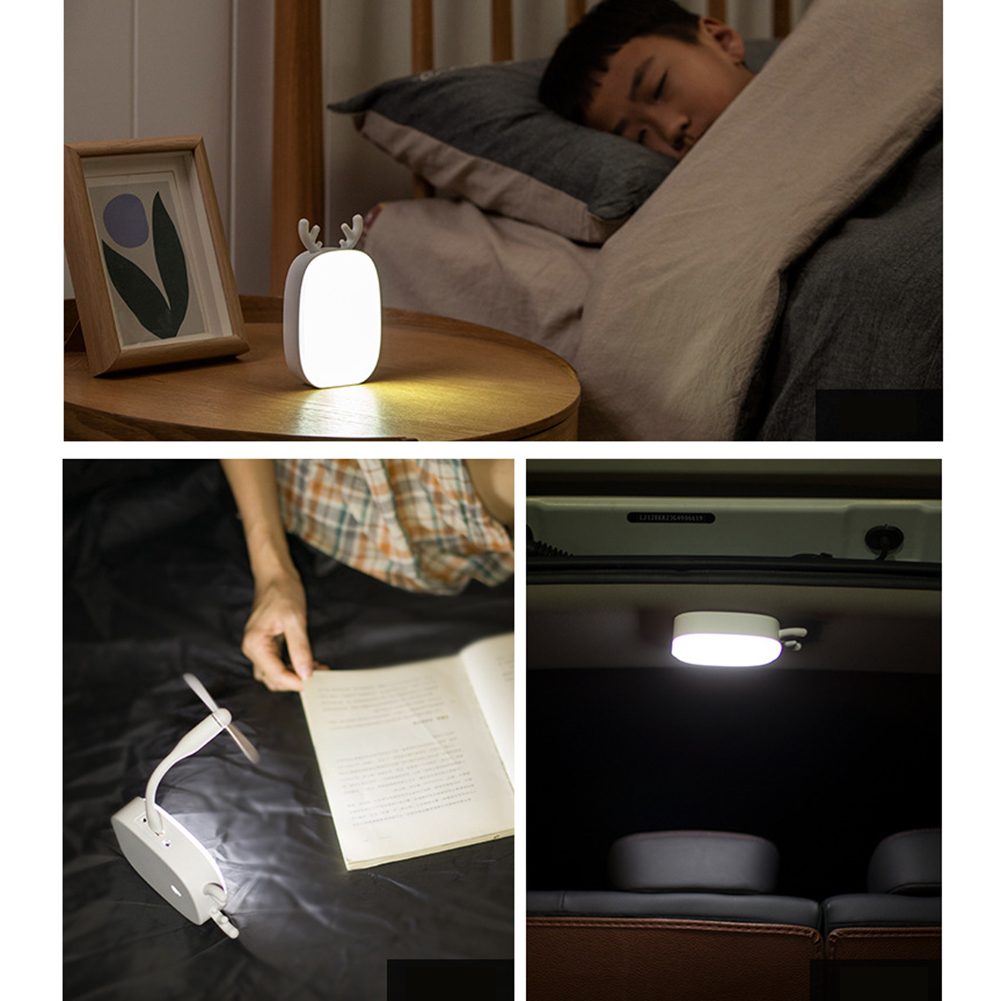 Portable Small Deer Table Lamp Soft Light Night Light Multifunctional Portable Home Energy Saving Outdoor Reading Night Light