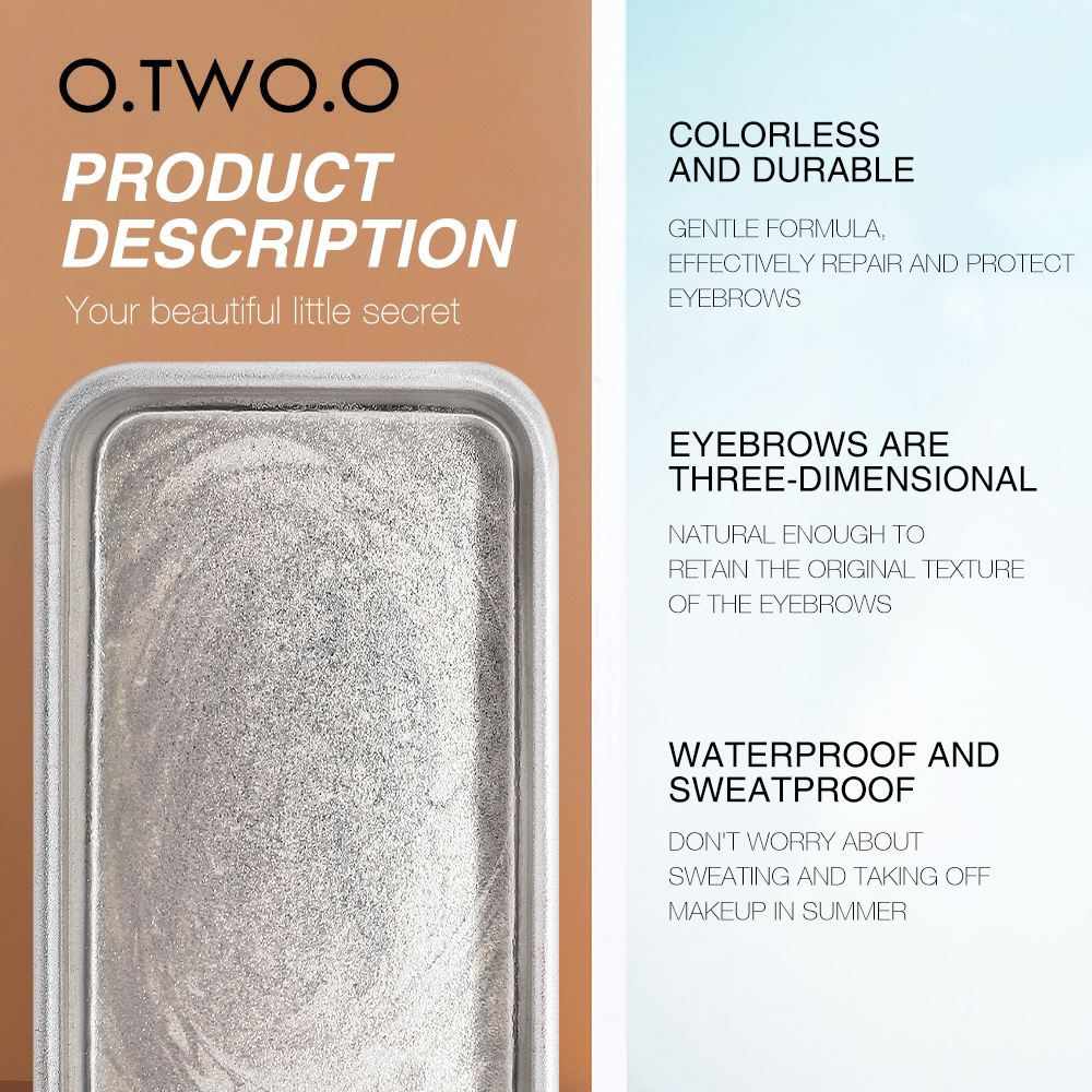 O.TWO.O Eyebrow Soap Wax With Trimmer Fluffy Feathery Eyebrows Pomade Gel For Eyebrow Styling Makeup Soap Brow Sculpt Lift