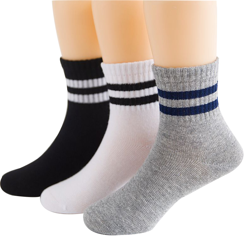 2019 New Autumn winter Children Socks Korean Cotton Stripes Boys Socks Girls Socks 3-15 Year Kids Socks 3 Pairs / Lot