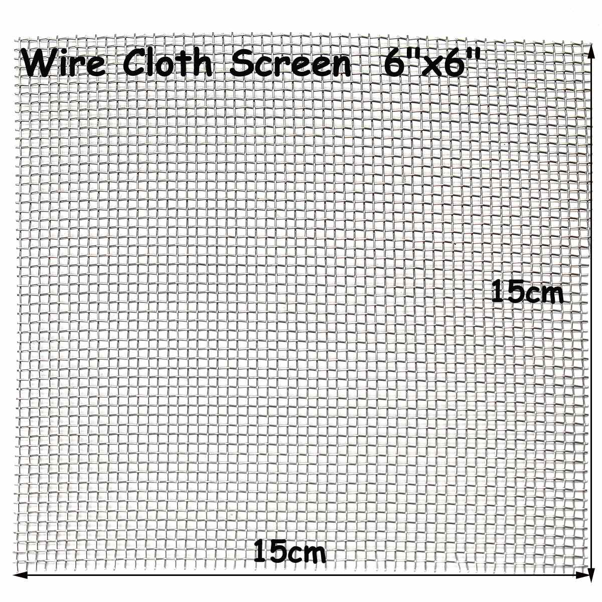 1PC 15x15cm 10 Mesh Woven Wire Cloth Screen Filtration 304 Stainless Steel with High Temperature Resistance