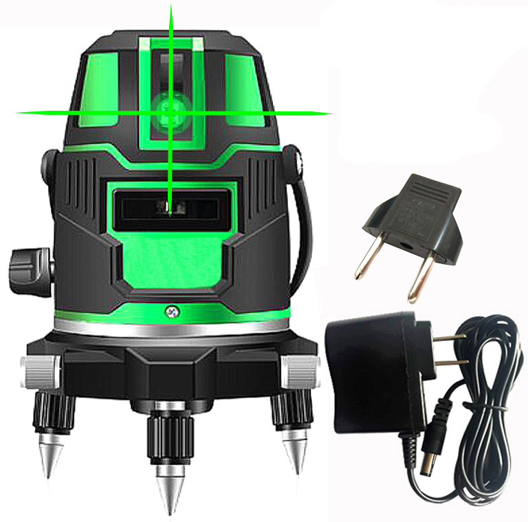 635nm 5 lines 6 points green/red laser level 360 degree rotary Self leveling cross laser line level with outdoor mode