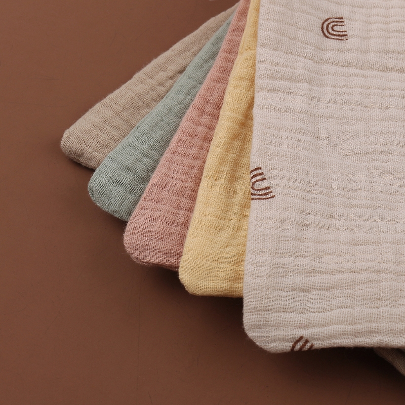 5pcs/set Baby Feeding Towel Soft Absorbent Gauze Bath Towel Newborn Saliva Towel Handkerchief Burp Cloth Facecloth