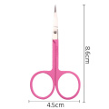 1 pcs Stainless Steel Makeup Scissor Eyebrow Eyelashes Nose Hair Trim Scissor Sharp Ponit Curve Tip Small Eyebrow Scissor