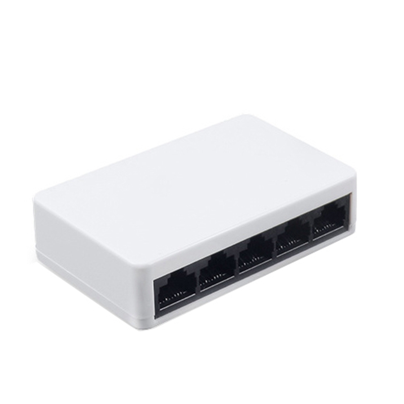 AU42 -5 Ports Mini Ethernet RJ45 10/100Mbps Network Switch Hub Portable Travel Lan Hub for PC PS4 NS Switch