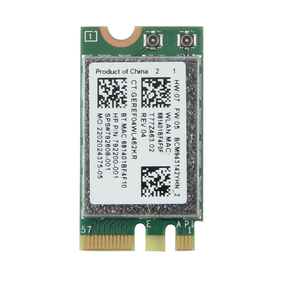 150Mbps For Broadcom BCM943142Y M.2 NGFF Wireless-N 2.4Ghz 802.11b/g/n Bluetooth 4.0 Network Mini PCI-E Wifi Card