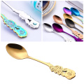 Cute Stirring Spoon Coffee Spoon Rose Colorful Stainless Steel Ice Cream Tea Spoons Bar Tools Dining Kitchen Gadgets Accessories