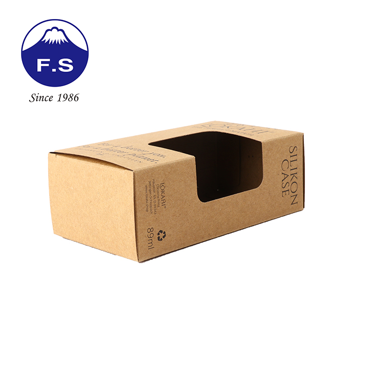 Custom Window Boxes Black Printing Eco Friendly Packaging
