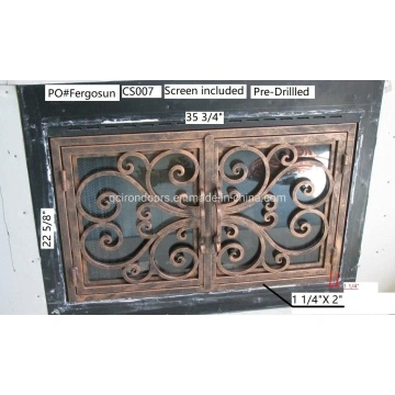 Iron Fireplace Door Made In Tempered Glass China Manufacturer