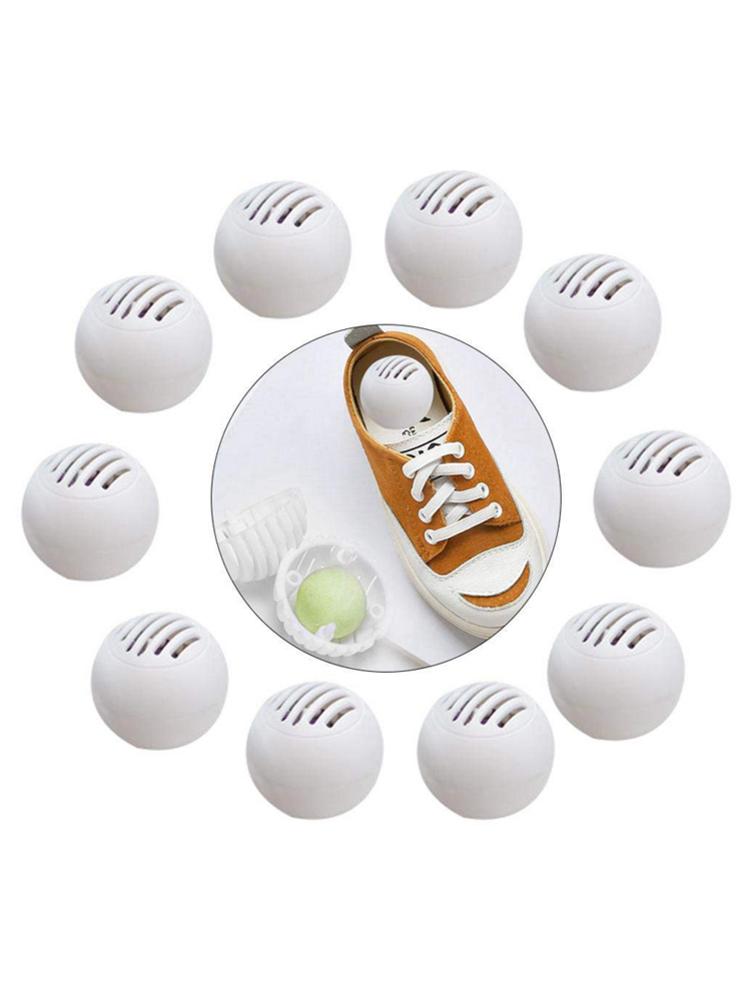 10PCS Odor Eliminator Ball for Sneakers Leather Shoes Shoe Cabinet Odor Removal Deodorant #4W