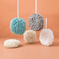 Bathroom Towels Bathroom Soft Plush Chenille Hanging Towel Quick-drying Towel For Dry Hands Ball Towels For Hand