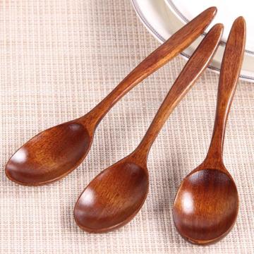 1pc 18cm Wooden Spoon Bamboo Kitchen Cooking Utensil Tool Tea Honey Coffee Soup Teaspoon Catering for Home Restaurant Kicthen