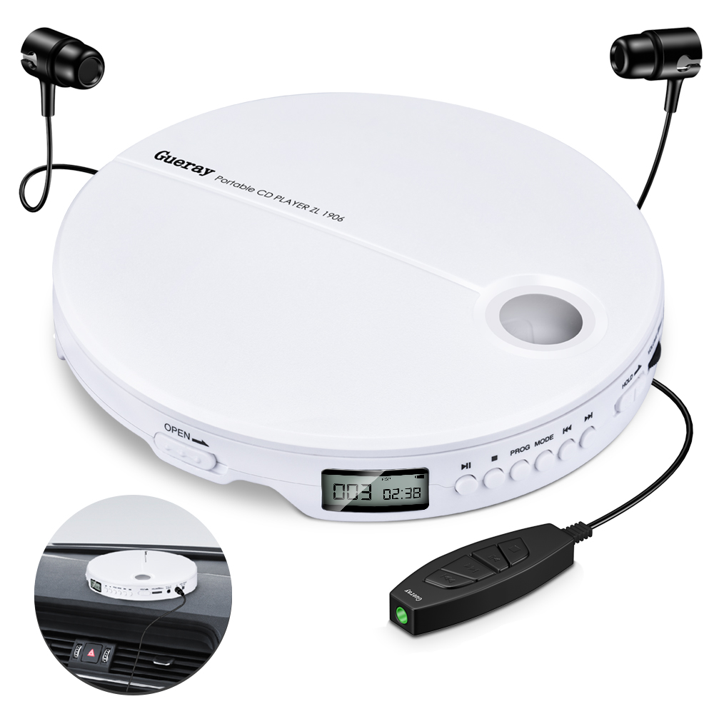 Portable CD Player Shockproof Compact HiFi Music Player Reproductor CD With Earphones lecteur CD Music Walkman CD Player Discman