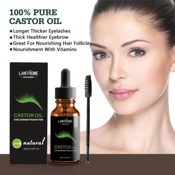 Eyelash Growth Serum Eyelash Enhancer Natural Castor Oil Maintenance Nourishing Eyelash Eyebrow Hair Essential Makeup TSLM1