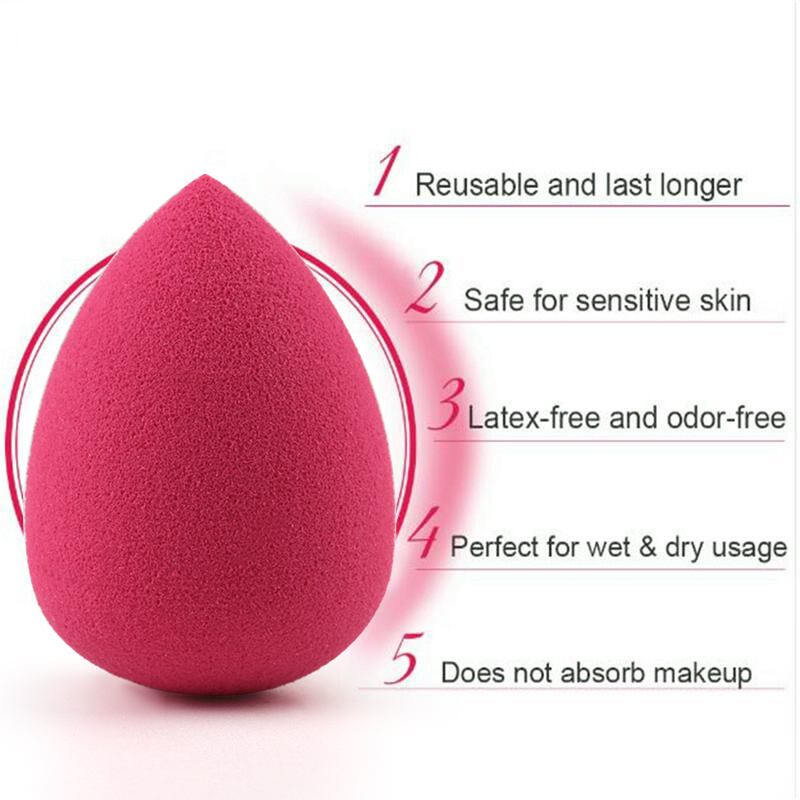 Cosmetic Powder Puff Smooth Women's Makeup Foundation Sponge Beauty Make Up Blender Tools Accessories Water-Drop Shape