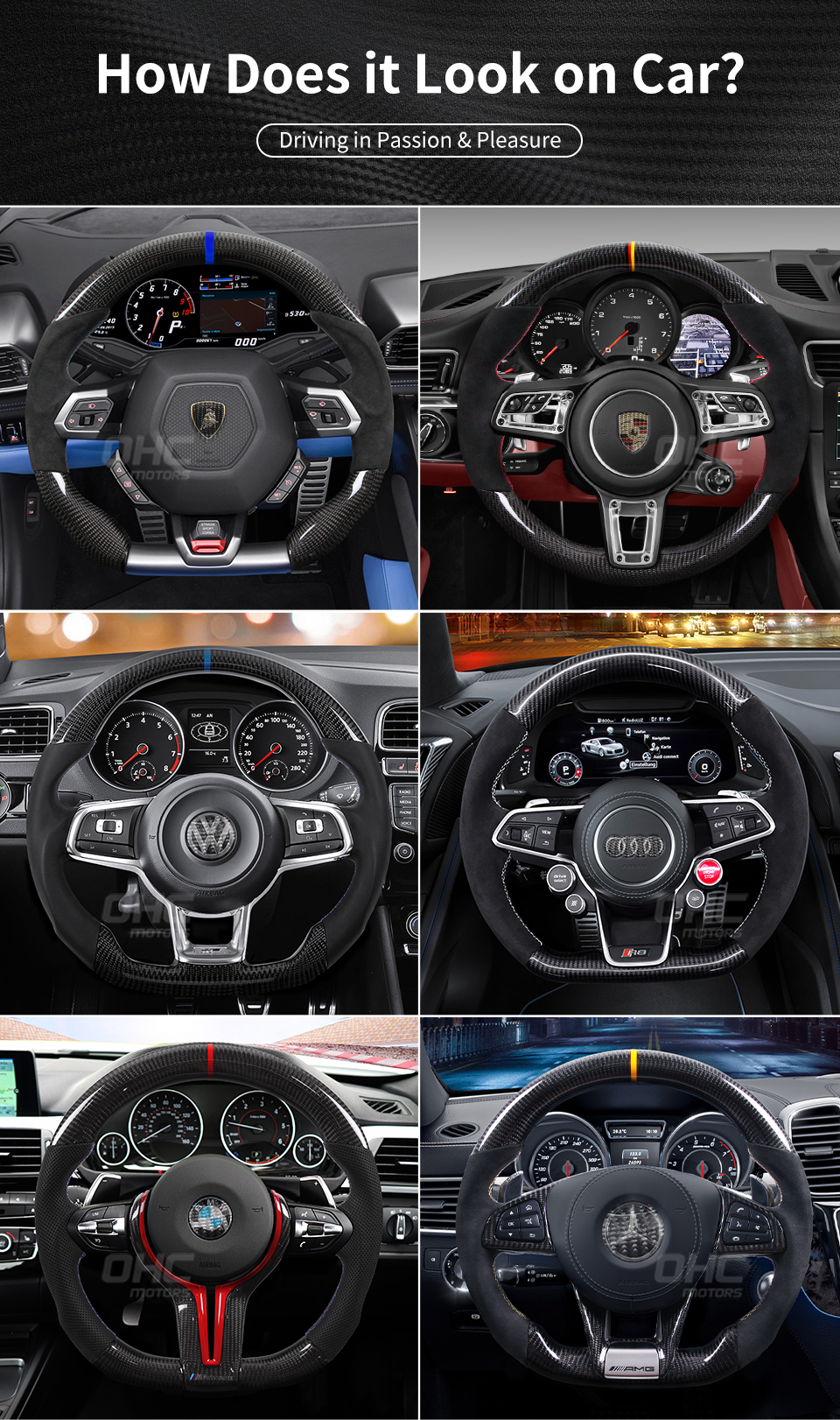 Carbon Fiber Steering Wheel Details