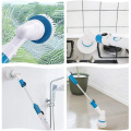 Turbo Scrub Electric Cleaning Brush Wireless Charging Waterproof Cordless Chargeable Bathroom Cleaner with Extension Handle
