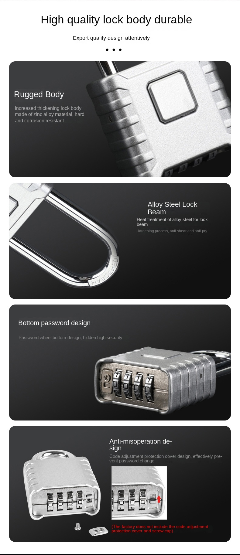 4 Password padlock