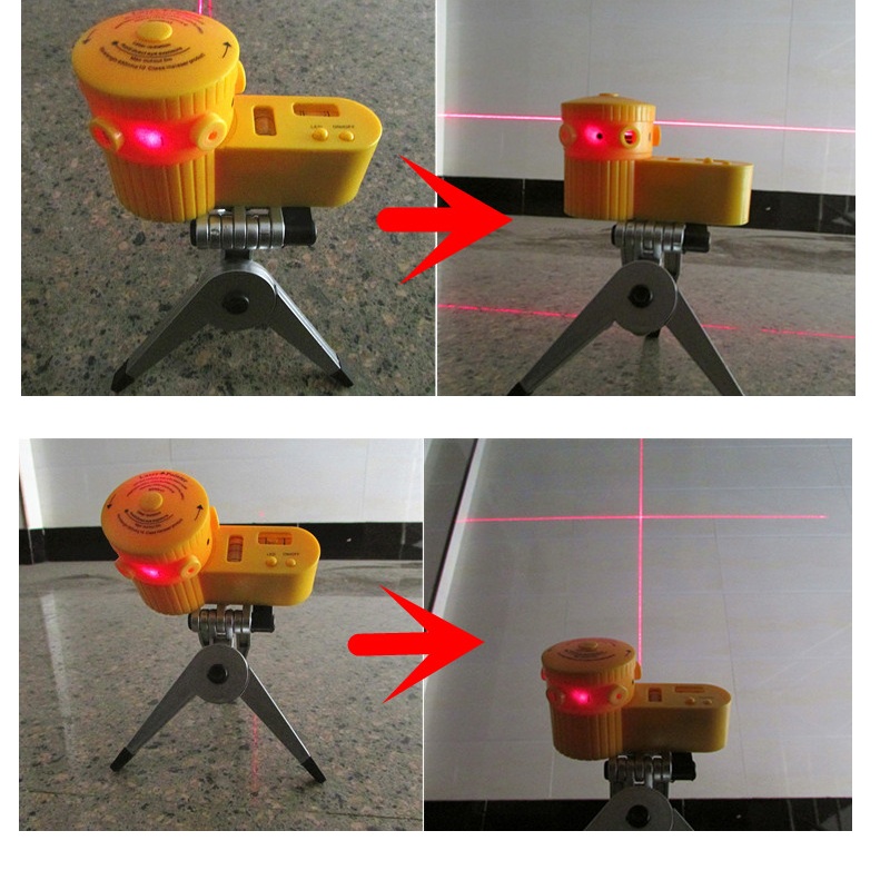 Multi-function Laser Level Pointer Measuring Tools Measurement Cross Line Laser Vertical Horizontal Line Tool with Tripod