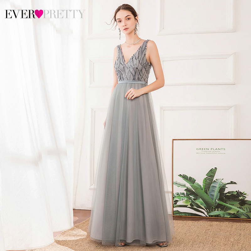 Illusion Bridesmaid Dresses Ever Pretty Sequined Appliques A-Line V-Neck Sleeveless Tulle Wedding Party Gowns Vestido De Festa