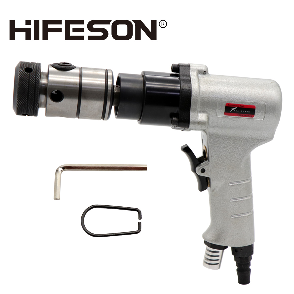 HIFESON ISO Chucks Pneumatic Air Tapping Machine Drill Tapping Tool For Rivet Nuts M3-M12/1-13mm
